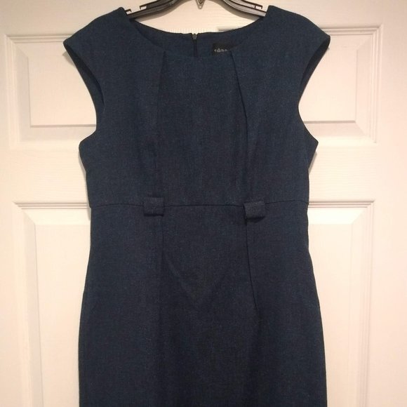 Blue Bodycon Cap Sleeve Dress Size 12 - Picture 1 of 5